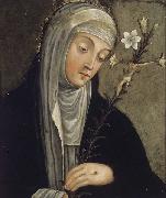 unknow artist St.Catherine of Siena Sweden oil painting artist